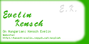 evelin kensch business card